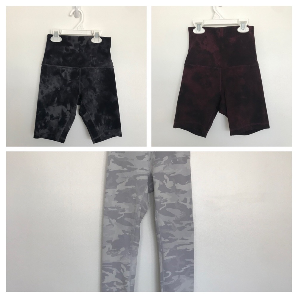 Lululemon Bundle - 2 shorts, 1 leggings